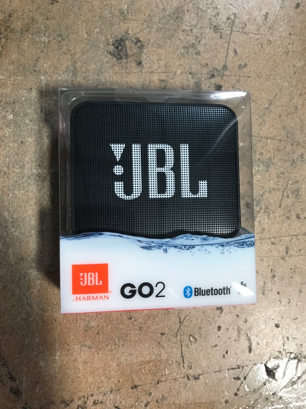 Photo 2 of JBL GO2 - Waterproof Ultra-Portable Bluetooth Speaker - Black