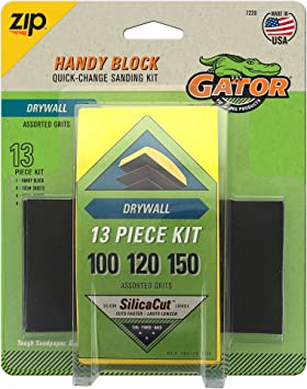 Photo 1 of 2 PACKS OF Norton Abrasives - St. Gobain 7220 Zip Handy Block Quick-Change Drywall Sanding Kit, Multi-Color