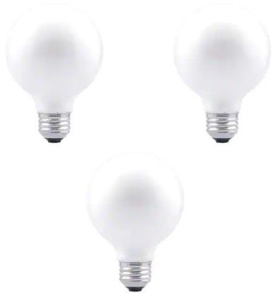 Photo 1 of *6 bulbs*
Sylvania
40-Watt G25 Double Life E26 Incandescent Light Bulb in 2850K Soft White Color Temperature 