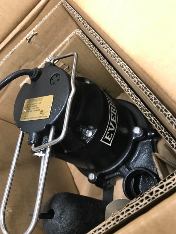 Photo 2 of 
Everbilt
1/2 HP Cast Iron Sump Pump