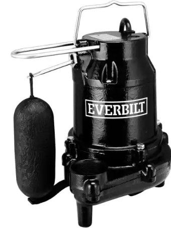 Photo 1 of 
Everbilt
1/2 HP Cast Iron Sump Pump