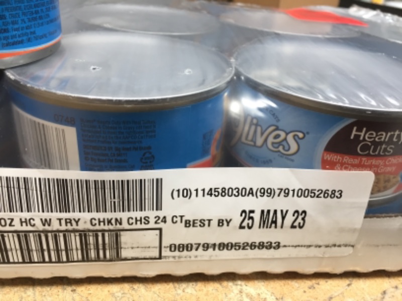 Photo 3 of *expiration date: 05/25/2023*
9Lives Hearty Cuts With Real Turkey, Chicken & Cheese In Gravy Wet Cat Food, 5.5 Ounce (Pack of 24)
