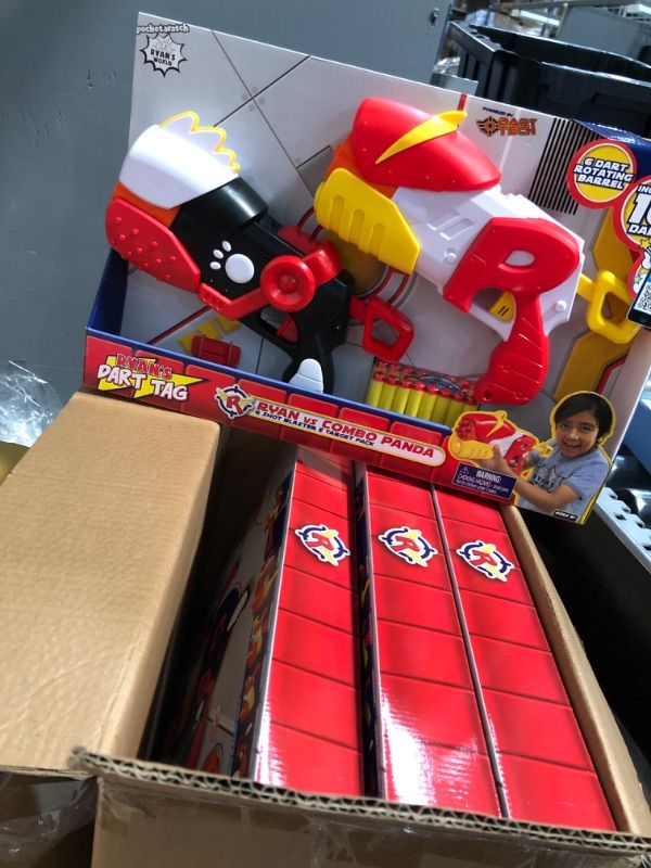 Photo 2 of 4 BOXES PER CASE
Ryan S World Ryan S Dart Tag Ryan Vs Combo Panda Blaster 2-Pack