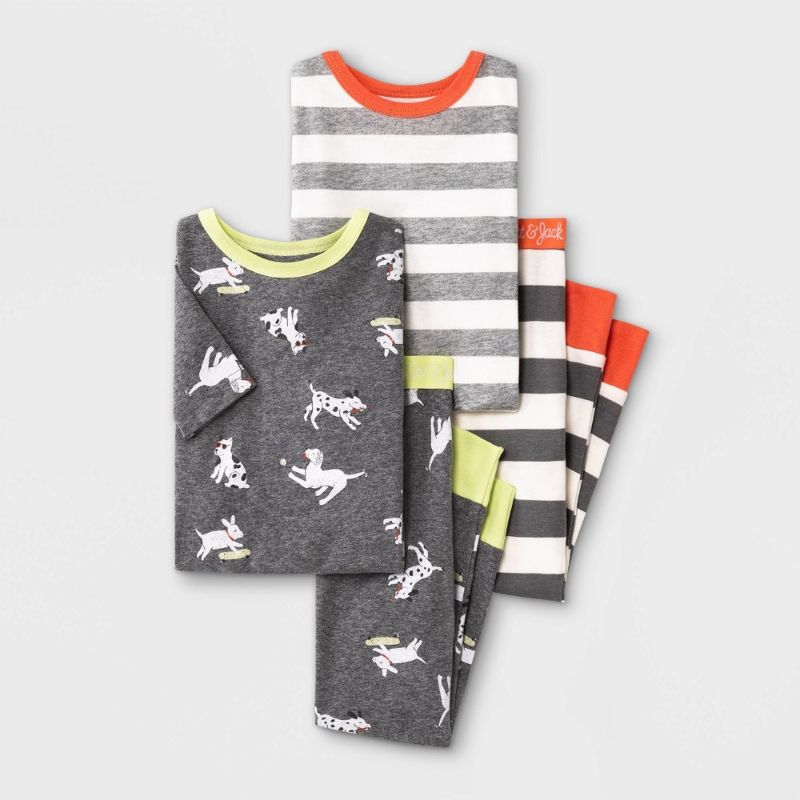 Photo 1 of little boys size: 3t, qty: 12
Toddler Boys' 4pc Puppies Striped Snug Fit Pajama Set - Cat & Jack™
