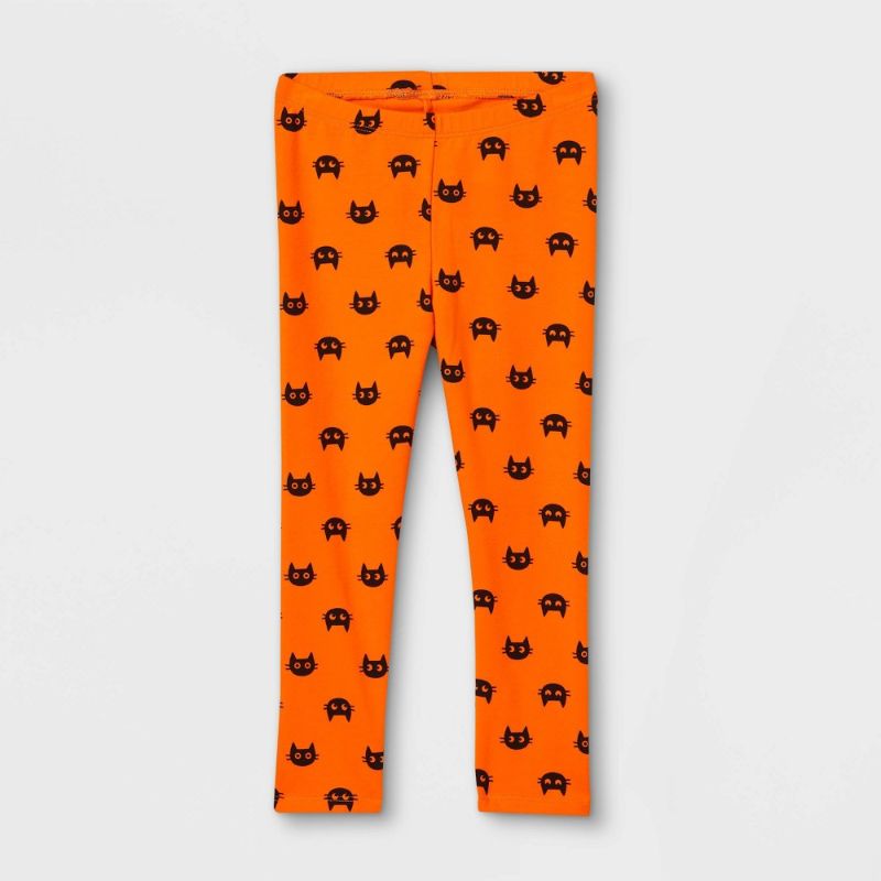 Photo 1 of **kids size 5t**
(12) Toddler Girls' Halloween Cat Leggings - Cat & Jack™
