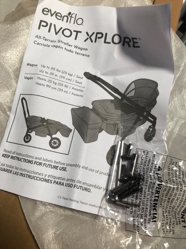 Photo 6 of Evenflo Pivot Xplore All-Terrain Double Stroller Wagon - Gypsy