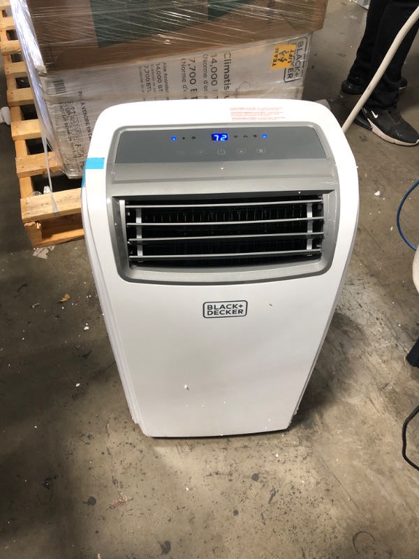 Photo 1 of BLACK+DECKER 14,000 BTU Portable Air Conditioner with Remote Control, White
