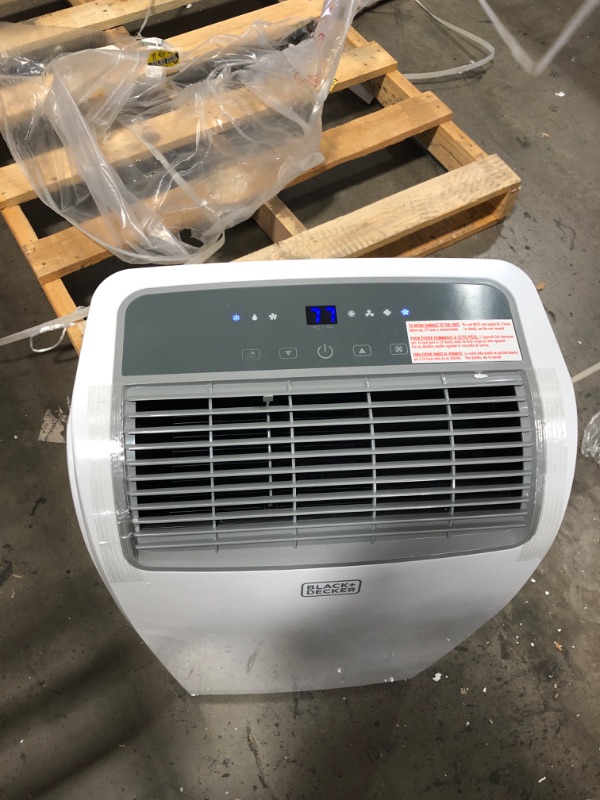 Photo 1 of BLACK+DECKER 14,000 BTU Portable Air Conditioner with Remote Control, White
