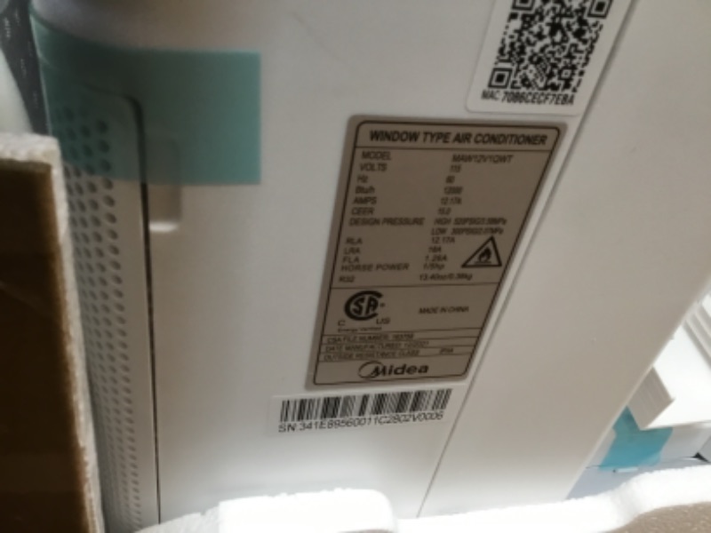 Photo 3 of Midea 12 000 BTU Smart Inverter U-Shaped Window Air Conditioner 35% Energy Savings Extreme Quiet MAW12V1QWT
