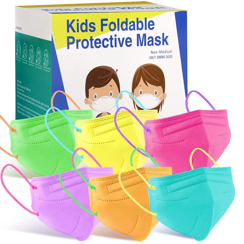 Photo 1 of Rasav Face Mask for Kids 30 Pack,4-Layer Kids Disposable Multicolor Face Masks Breathable with Elastic Earloop for Children,Multicolor Protective Kid Masks for Boys Girls - 2 PACK
