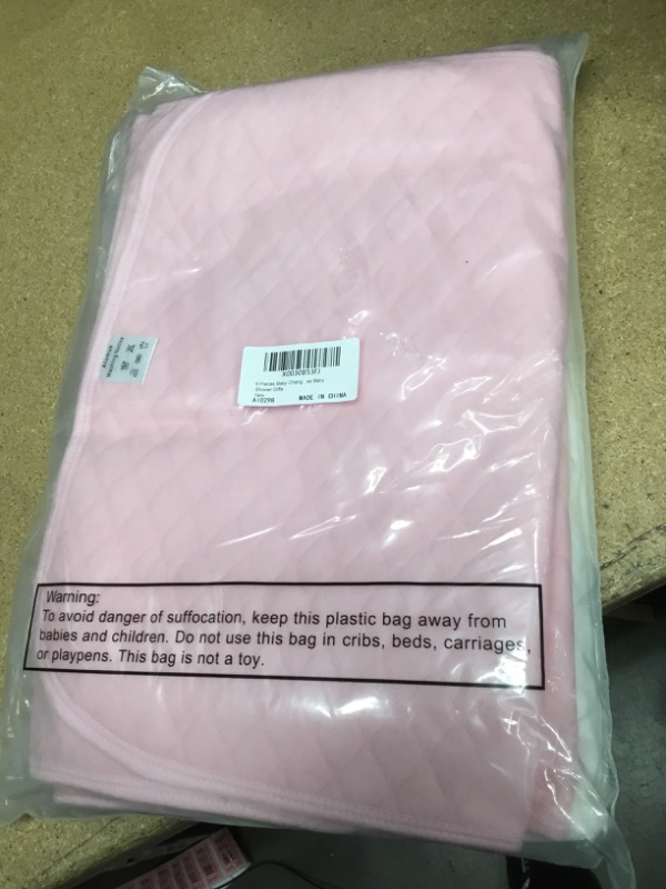 Photo 1 of 6 Packs Baby Changing Pad Bamboo Quilted Thicker Waterproof Changing Pad Liners Portable Diaper Changing Pad Washable Diaper Change Mat for Unisex Baby Shower(14.2'' x 27.6'',Pink, Blue, White)
