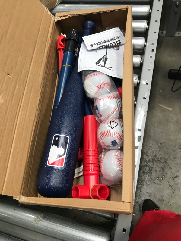 Photo 2 of Franklin Sports Grow-with-Me Kids Baseball Batting Tee + Stand Set for Youth + Toddlers - Toy Baseball, Softball + Teeball Hitting Tee Set for Boys + Girls
