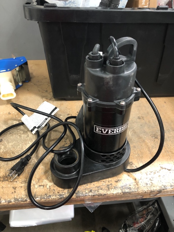 Photo 1 of Everbilt
1/4 HP Aluminum Sump Pump Tether Switch