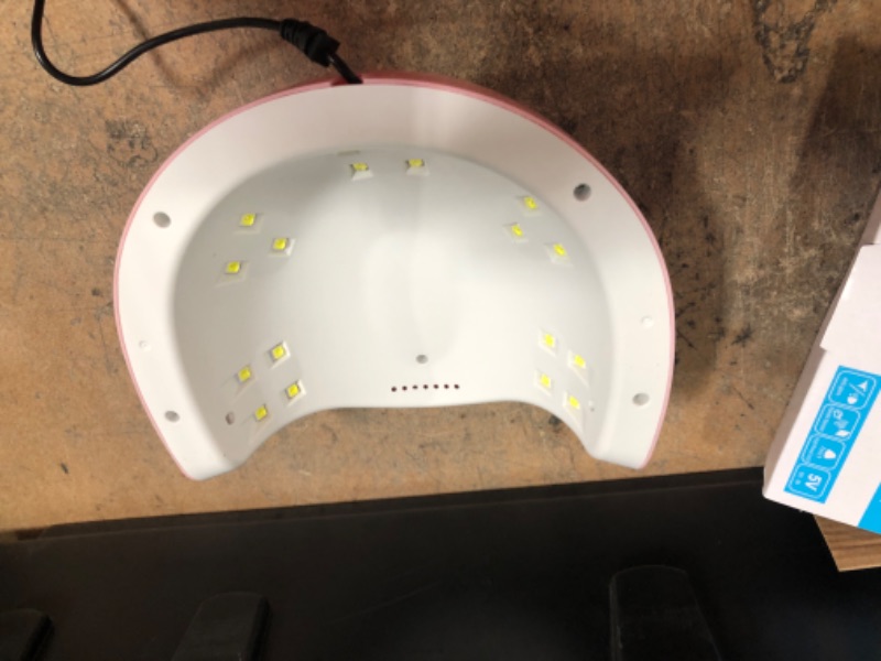 Photo 1 of BUNDLE  OF 2 
LED Nail Lamp, Professional Nail Dryer 54W, Portable Nail Dryer with Timer/Sensor/LCD Display Suitable for Fingernails and Toenails, Home and Salon