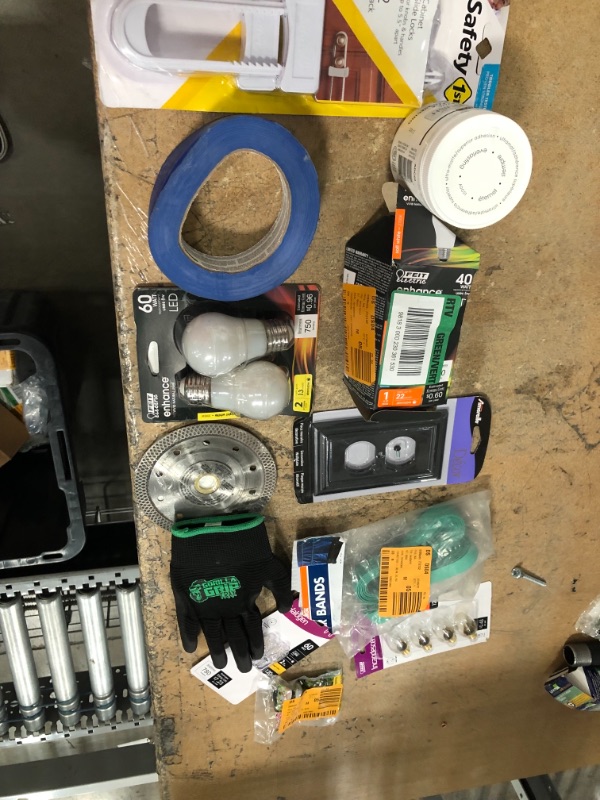 Photo 1 of 12-item bundle
home depot miscellaneous - mixed items - hardware and light bulbs