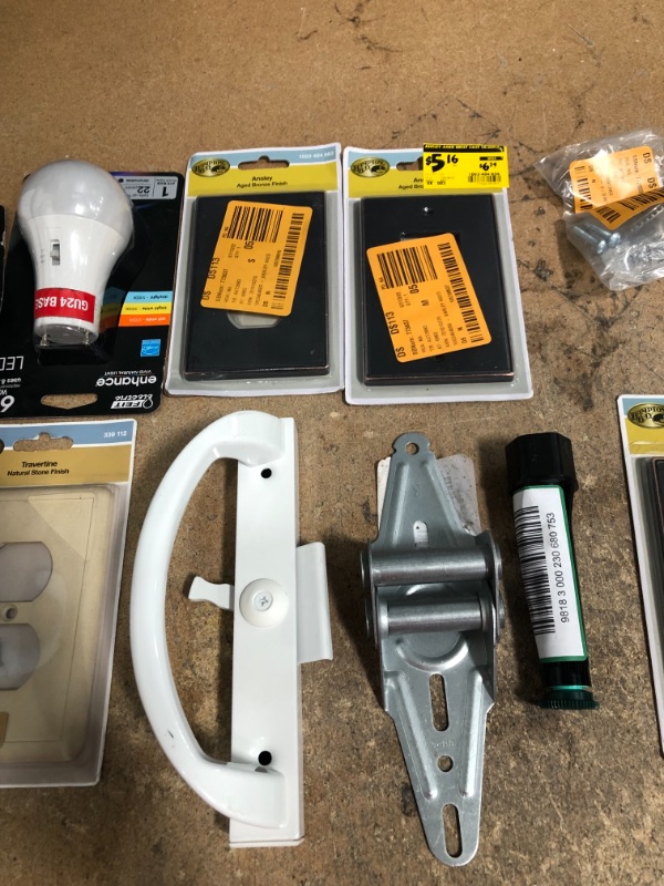 Photo 4 of 14 ITEM BUNDLE 
HOME DEPOT MISCELLANEOUS LIGHT BULBS - OUTLET SCREENS - HARDWARE