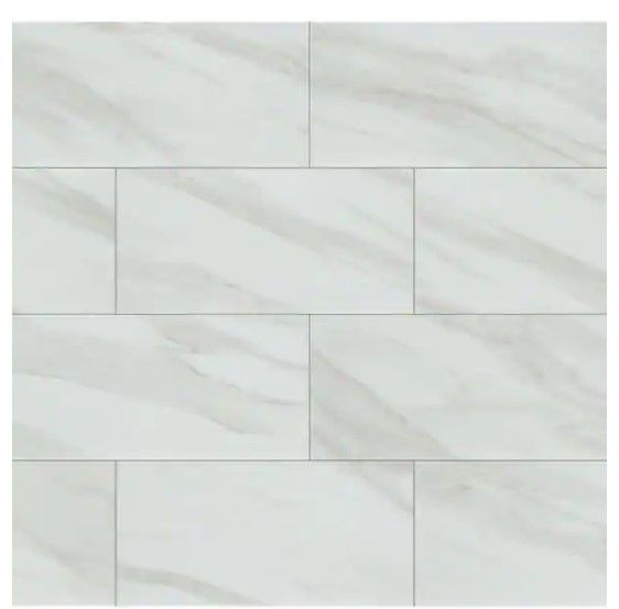 Photo 1 of ** SEE THE DAMAGE ON THE LAST IMAGE **
Kolasus White 12 in. x 24 in. Matte Porcelain Floor and Wall Tile (16 sq. ft. /case)
