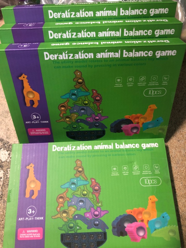 Photo 2 of (X4) Animal Figet Balance Game
