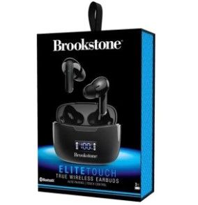 Photo 1 of Brookstone Elite Touch True Wireless Earbuds Black - New. - New Electronics | Color: Black | Size: s
