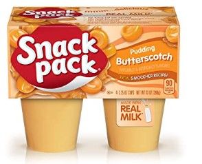 Photo 1 of (X12) Snack Pack Pie Pudding Cups, Butterscotch, 3.25 Ounce (Pack of 4)
EX:07/03/2022