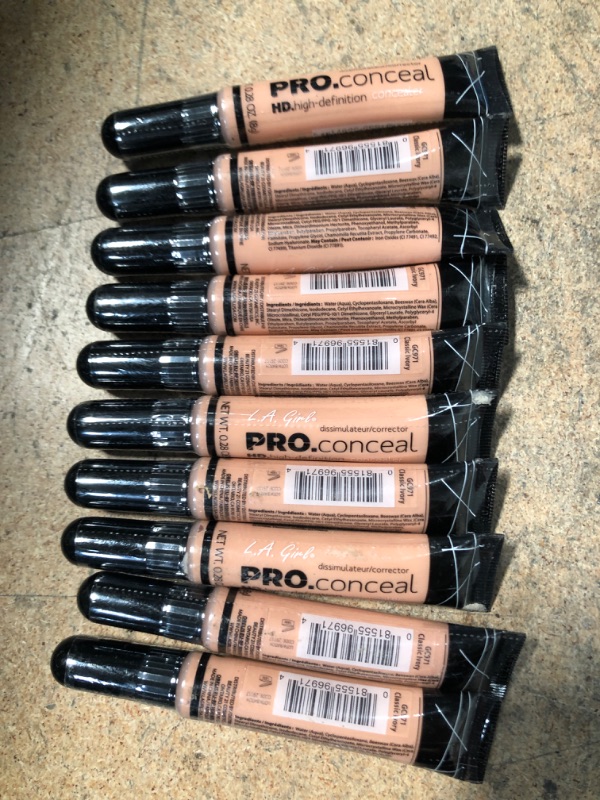 Photo 2 of 10 PACK: L.A. Girl Pro Conceal HD Concealer, Classic Ivory, 0.28 Ounce (Pack of 2)
