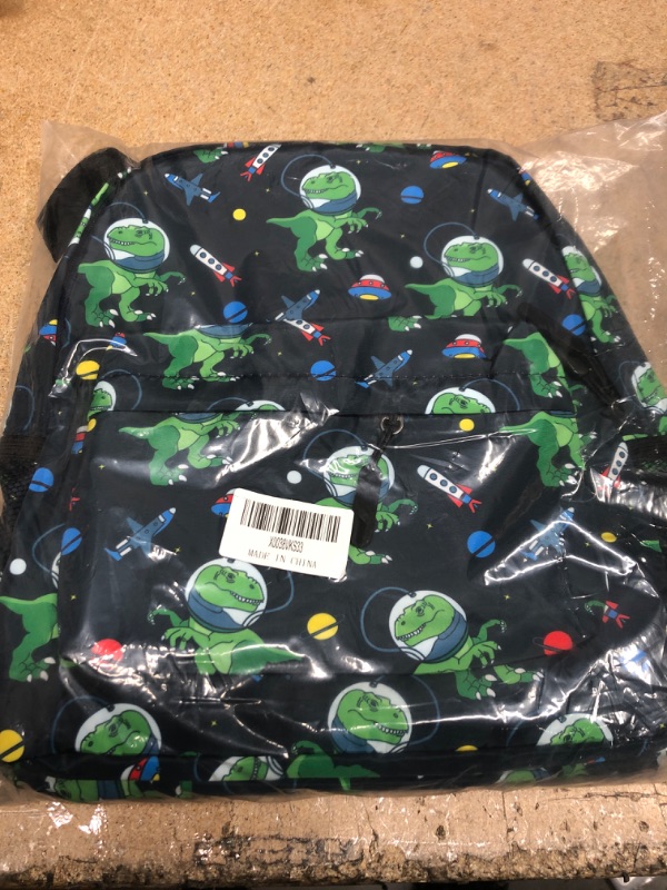 Photo 2 of Fynnsure Toddler Backpack Large Space Waterproof Kids Backpacks Cute Dinosaur Boys Backpack Prechool Bookbag for Girls Navy-Green Dinosaur
