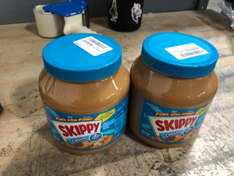 Photo 2 of 2 pack - Skippy Creamy Peanut Butter, 64 Ounce
- Expires 08/07/22
