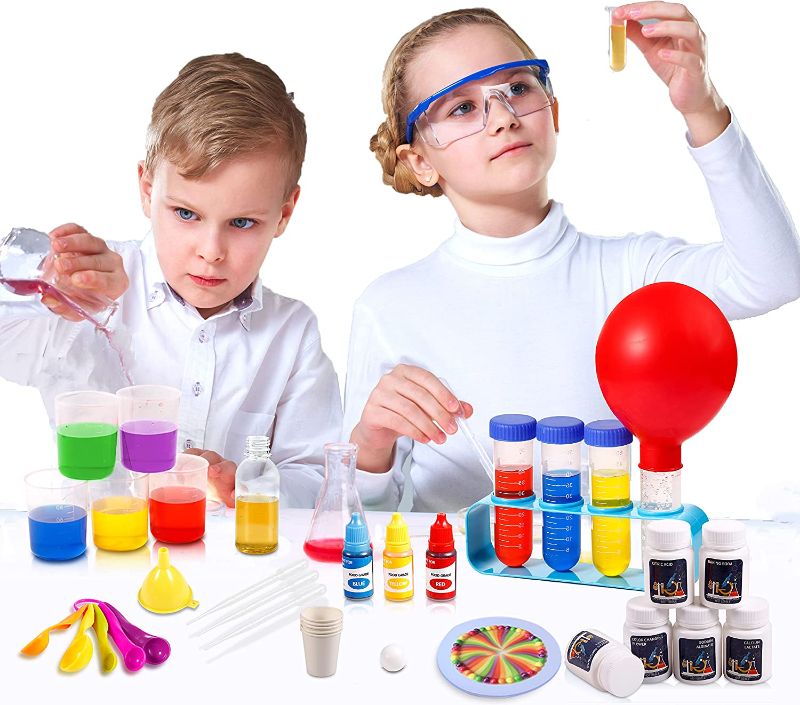 Photo 1 of Awefrank Science Kit for Kids, Super Lab DIY STEM Educational Toys for Kids, 30 Science Lab Experiments Pretend Play Scientist for Boys Girls Age 3+ ( 53PCS)
