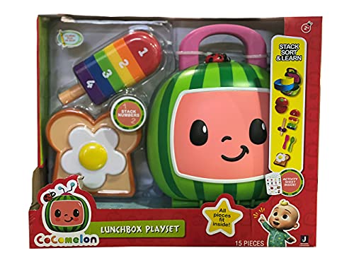 Photo 1 of 6PCKS CoComelon JJ Lunchbox Playset Sort Stack & Learn
