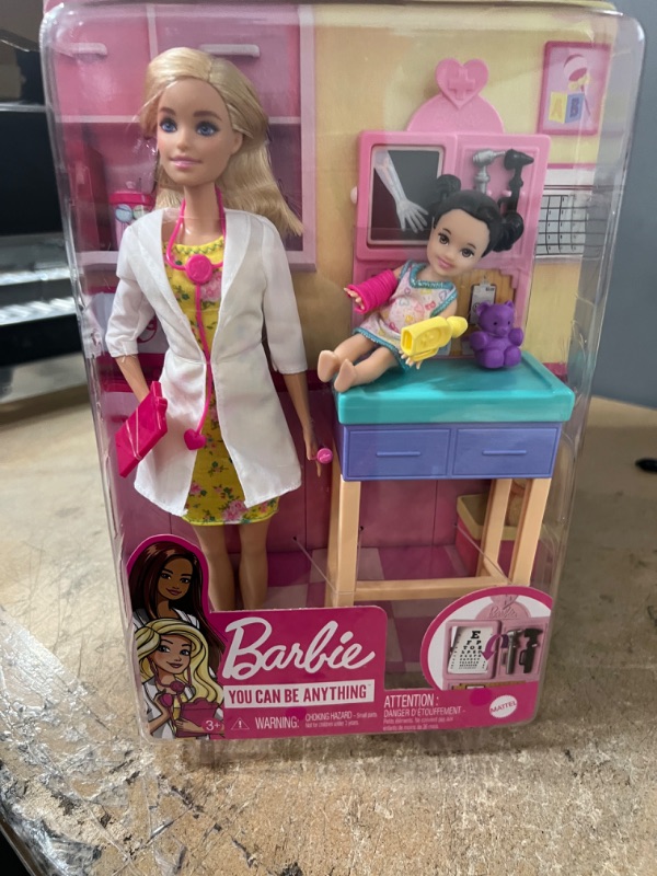 Photo 2 of 4PCKS OF ?Barbie Careers Pediatrician Doll Playset

