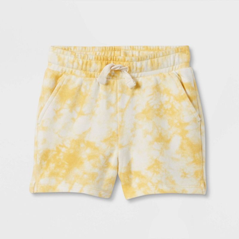 Photo 1 of 12 pcks Toddler Shorter-Length Knit Shorts - Cat & Jack™ Yellow size 4T
