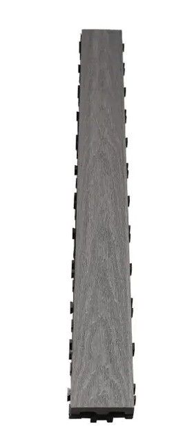 Photo 1 of 
NewTechWood
UltraShield Naturale 3 in. x 3 ft. Quick Composite Single Slat Deck Tile in Westminster Gray (4-Pieces per Box)