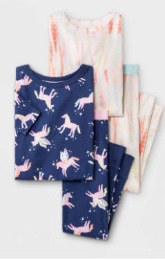 Photo 1 of 12PCKS OF Toddler Girls' 4pc Unicorn Snug Fit Pajama Set - Cat & Jack™ // SIZE 4T

