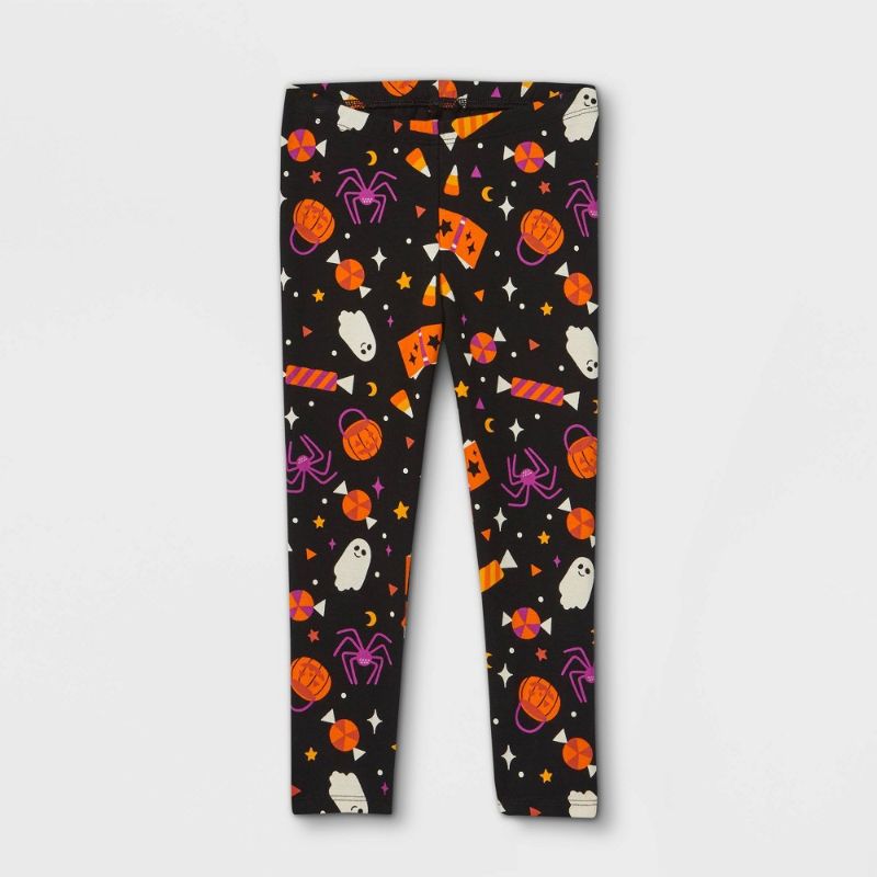 Photo 1 of Toddler Girls' Halloween Print Leggings - Cat & Jack™ - 4T (12 PACK)
