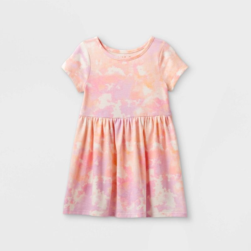 Photo 1 of 12pcks of Toddler Girls' Printed Knit Short Sleeve Dress - Cat & Jack™ // size 2T 
