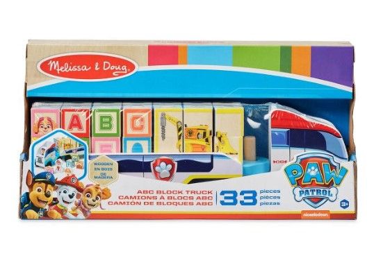 Photo 1 of 6pcks of Melissa & Doug PAW Patrol ABC Wooden Block Truck

