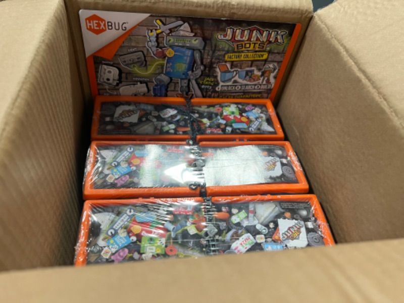 Photo 3 of 6pcks of HEXBUG JUNKBOTS - Industrial Dumpster Asmt (Factory Collection)

