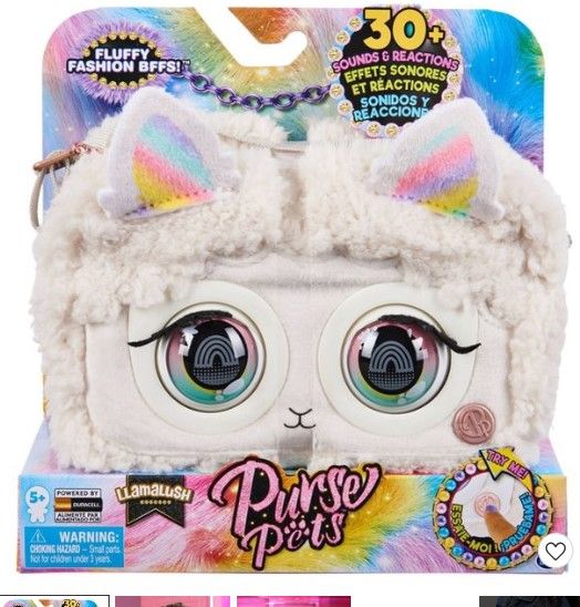 Photo 1 of 4pcks of Purse Pets Fluffy Llama

