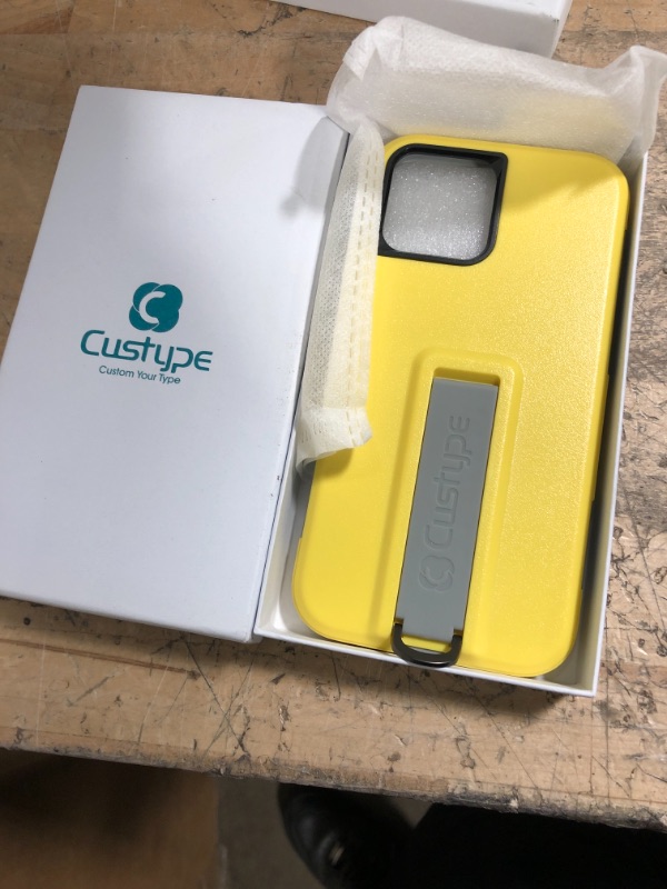 Photo 1 of CUSTYPE iPhone 13 Pro Max Case with Stand Military Grade Tested Heavy-Duty Tough Rugged Case for iPhone 13 Pro Max Compatible with iPhone 13 Pro Max 6.7 inch-Yellow 2 COUNT
