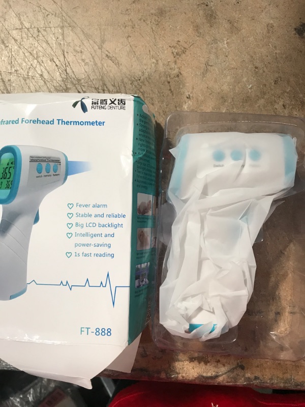 Photo 1 of HoMedics Non-Contact Infrared Forehead Thermometer, Fast Accurate Results, High-Fever Alert with 4-in-1 Readings