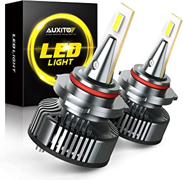 Photo 1 of AUXITO 9005 LED Bulbs, Mini Sized, CanBus Ready, 80W 16,000 Lumens 500% Brighter 9005 HB3 LED Light Bulb Conversion Kit, 6500K Xenon White, Pack of 2