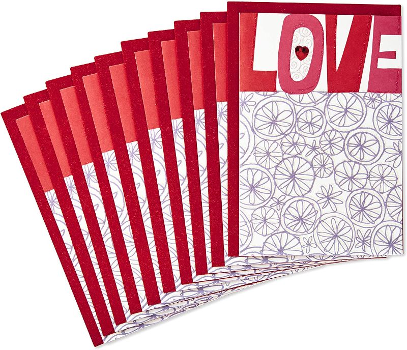 Photo 1 of 2- Hallmark Pack of Valentines Day Cards, Love (10 Valentine Cards with Envelopes)