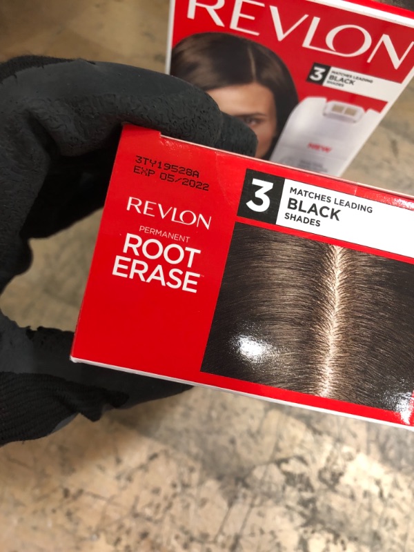 Photo 3 of *EXPIRED May 2022*
Revlon Root Erase Permanent Hair Color, Touchup Dye, 100% Gray Coverage, 3 Black (2 pack)
