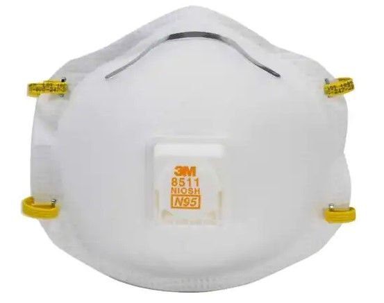 Photo 1 of 3M 8511 N95 Disposable Respirator with Cool Flow Valve (10-Pack)