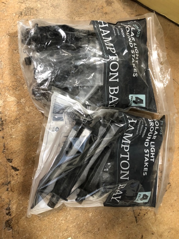 Photo 1 of 2 packs- Universal Solar Light Ground S 6.79"x1.57"x1.5 Black