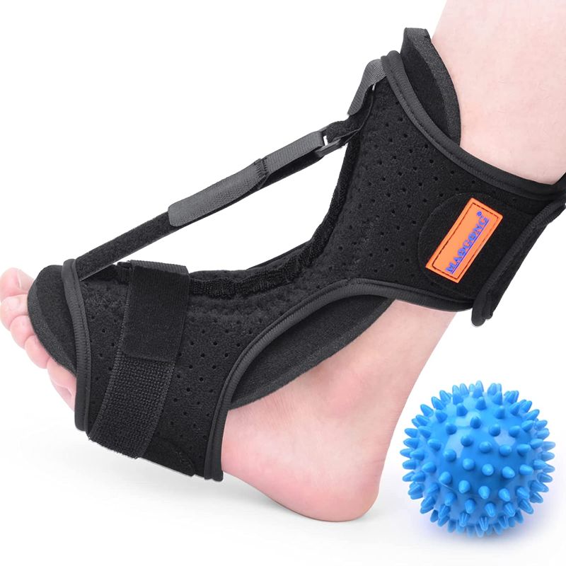 Photo 1 of 3- Plantar Fasciitis Night Splint - Ankle Brace for Plantar Fasciitis Relief, Adjustable Foot Brace for Foot Pain Achilles Tendonitis Heel Pain Foot Drop Support for Women Men