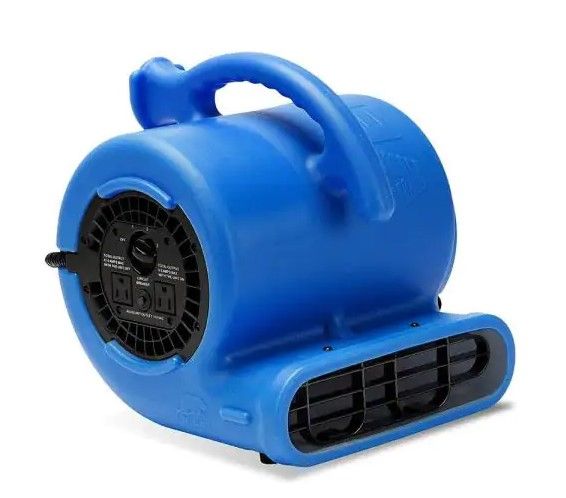 Photo 1 of 1/4 HP Air Mover Blower Fan for Water Damage Restoration Carpet Dryer Floor Home and Plumbing Use in Blue
