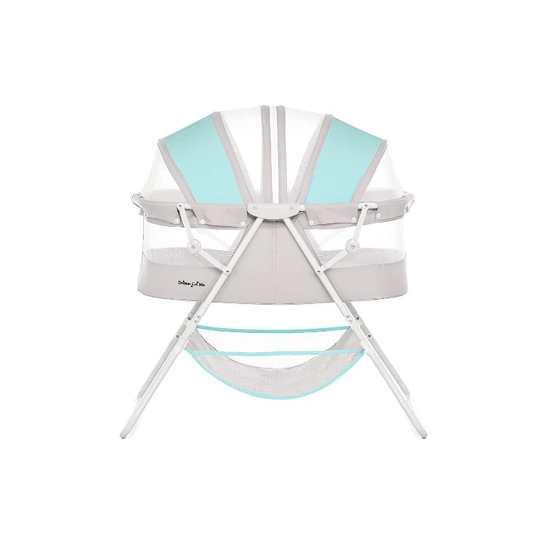 Photo 1 of Dream On Me Karley Bassinet in Blue/Grey