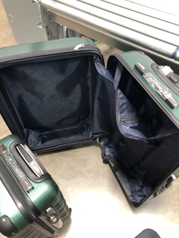 Photo 5 of Coolife Luggage Expandable(only 28") Suitcase 3 Piece Set with TSA Lock Spinner (dark green)
