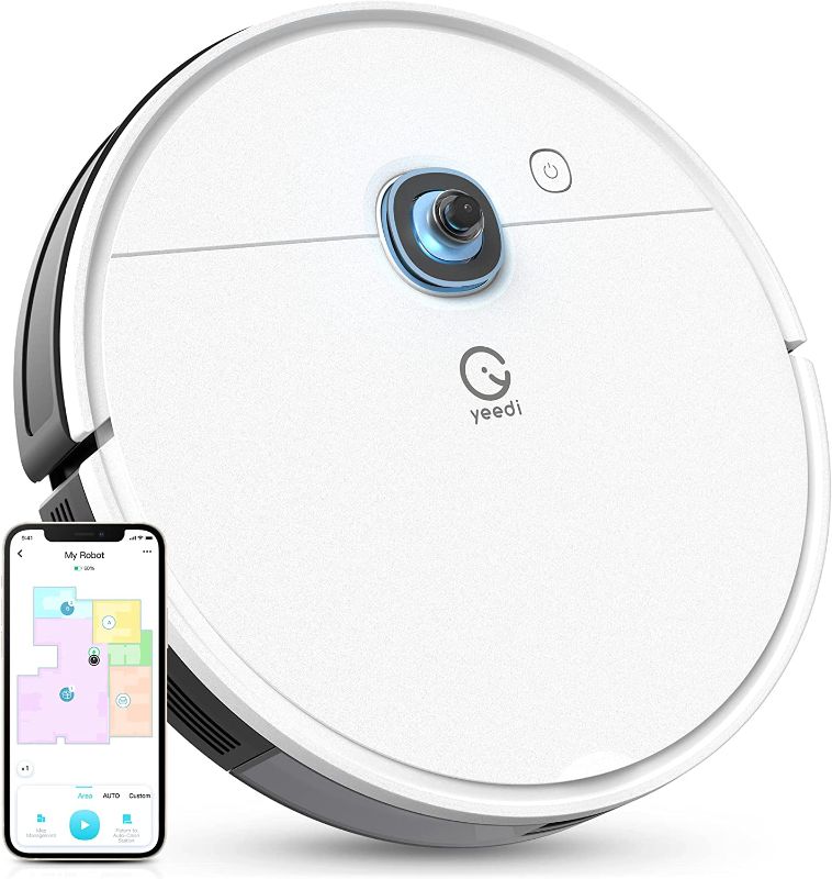 Photo 1 of yeedi vac x Robot Vacuum, 3000Pa Strong Suction Power, Carpet Detection, Smart Visual Mapping Navigation,Editable Home Map,Cleaning Schedule, Virtual Boundary
